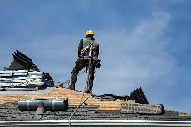 Professional Emergency Roof Repair technician working in Warwick, RI